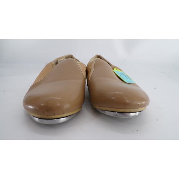 Dance Tap Shoes Revolution 536 Tan 2M Little Kid Full Sole Student Man Made - Picture 3 of 6